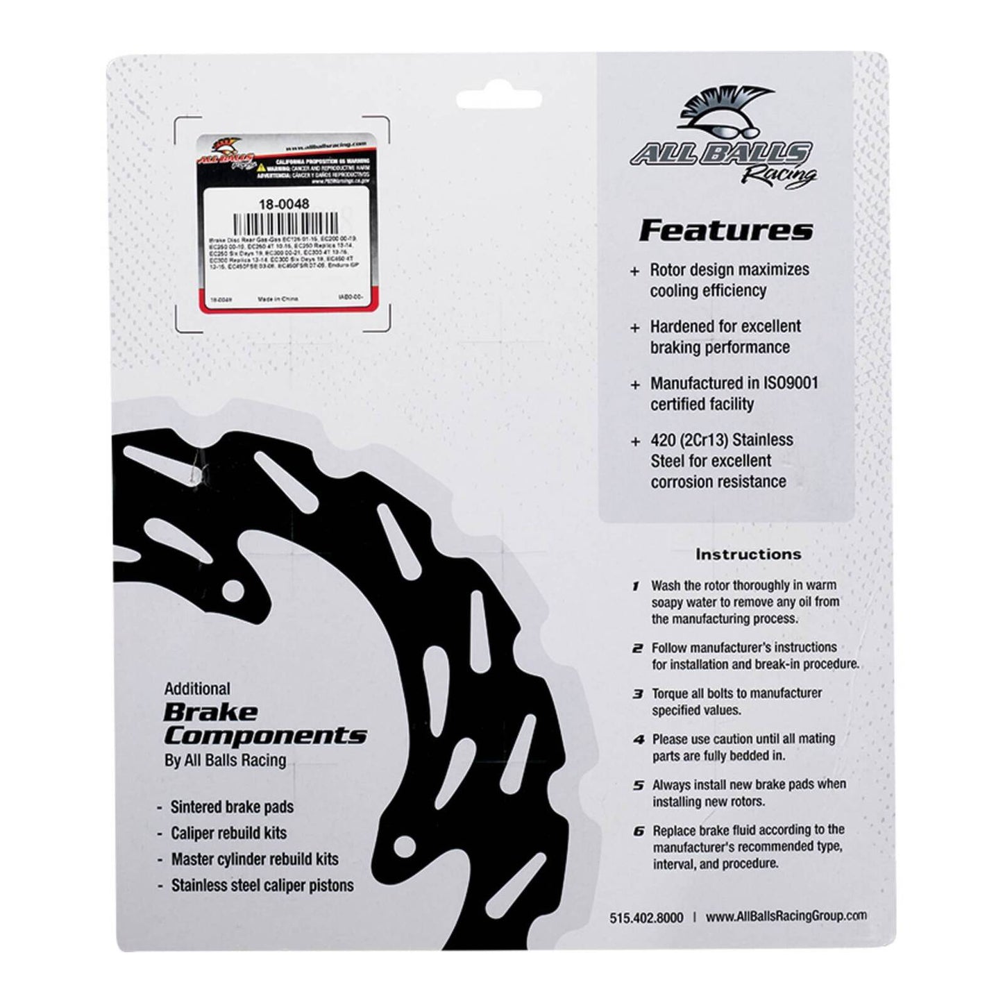 Brake Disc Rear 18-0048