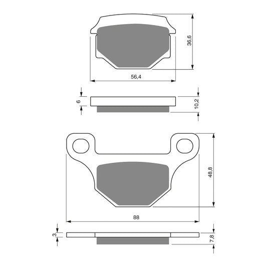 GOLDfren Brake Pads - S3 Sintered Sports