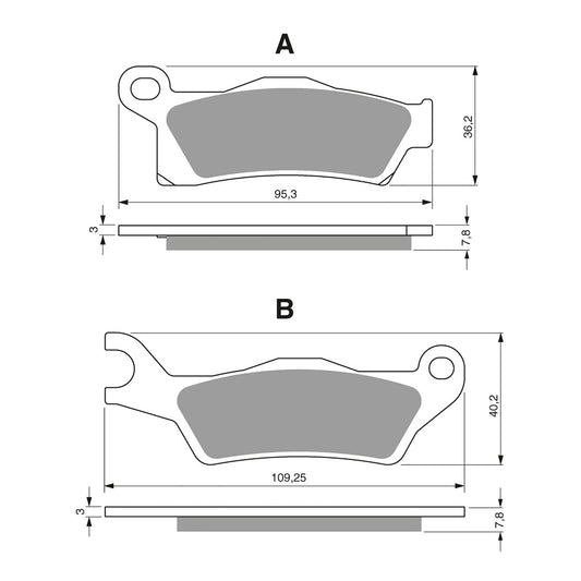 GOLDfren Brake Pads - K5 Off-Road Racing