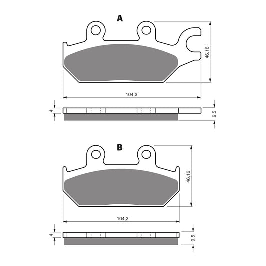 GOLDfren Brake Pads - K5 Off-Road Racing