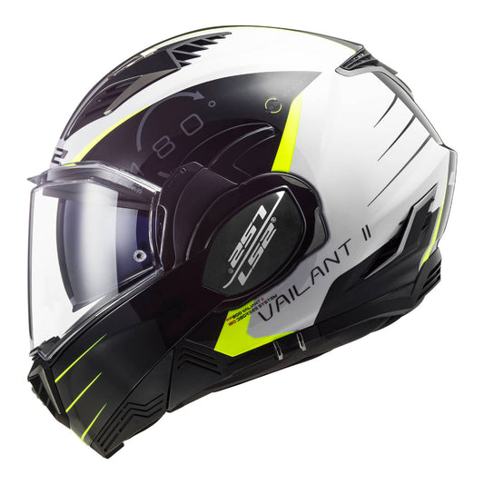 LS2 FF900 Valiant II Codex Helmet - White / Black