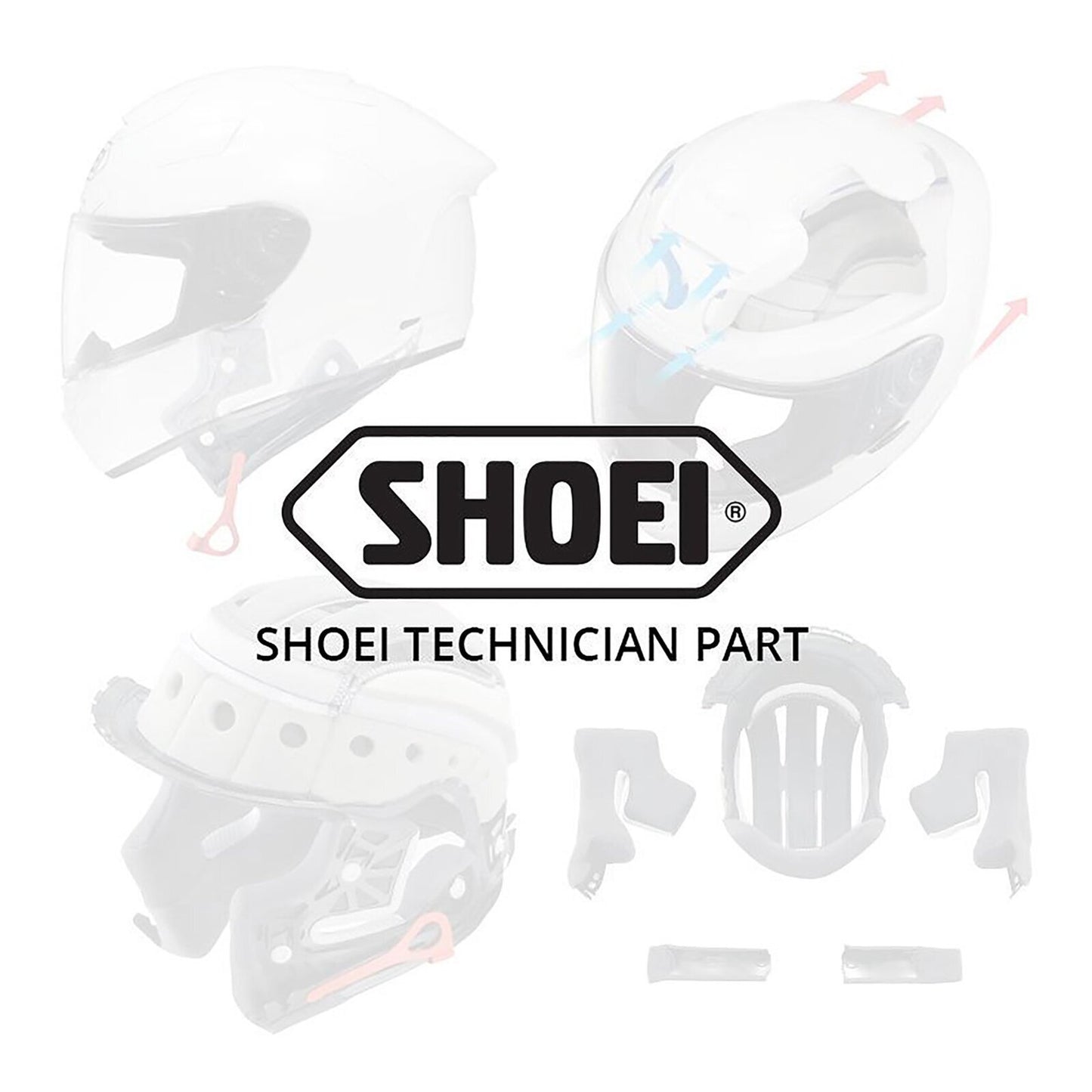 Shoei Ryd Lower Air Intake - Black