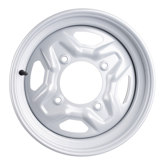 Whites ATV/UTV Steel Rim 14x8 Polaris Rear 4/156 +63.5 - Silver