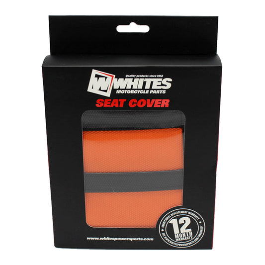 Whites Seat Cover - Orange Black KTM SX65 02-08