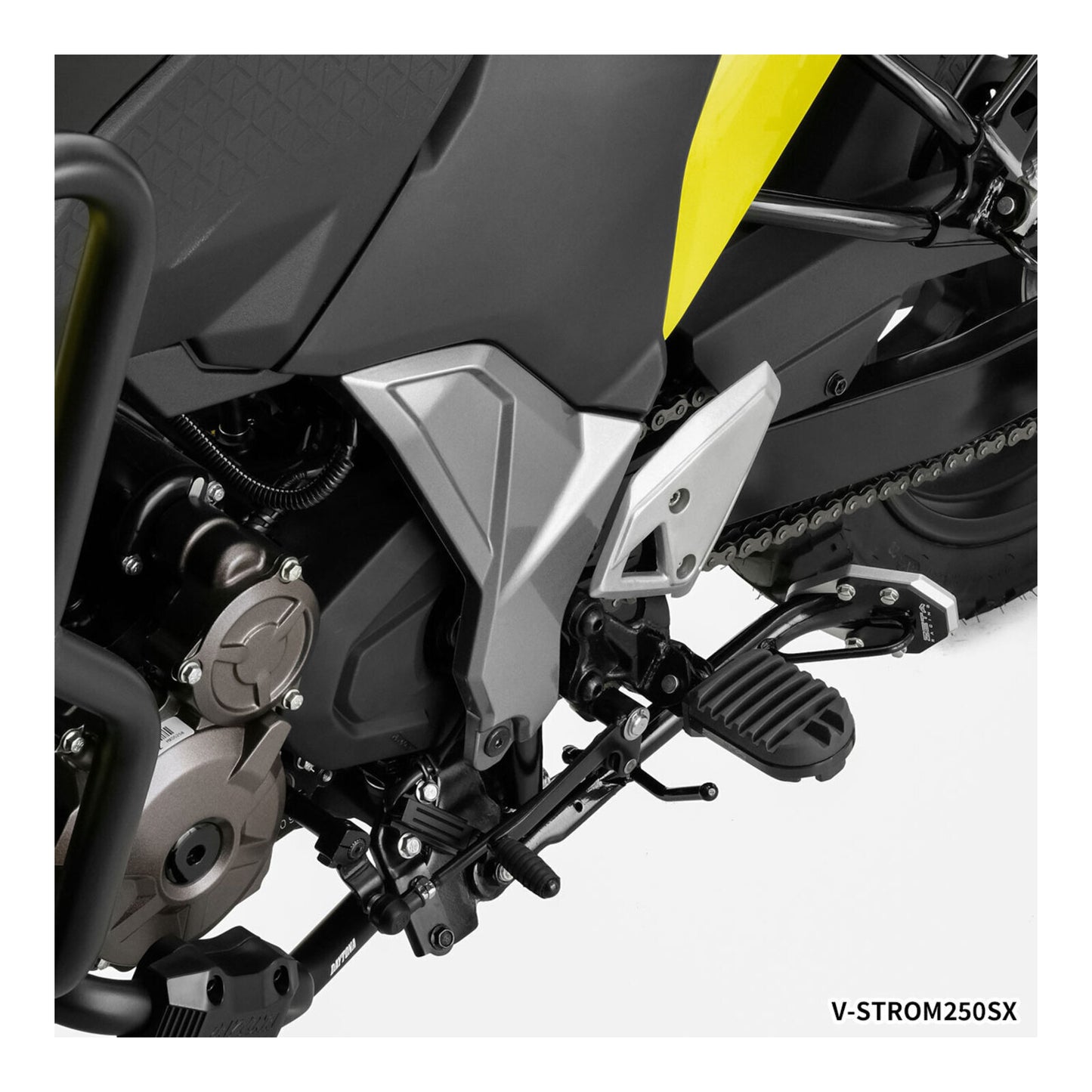 Zeta Adventure Foot Pegs V-Strom โ Black