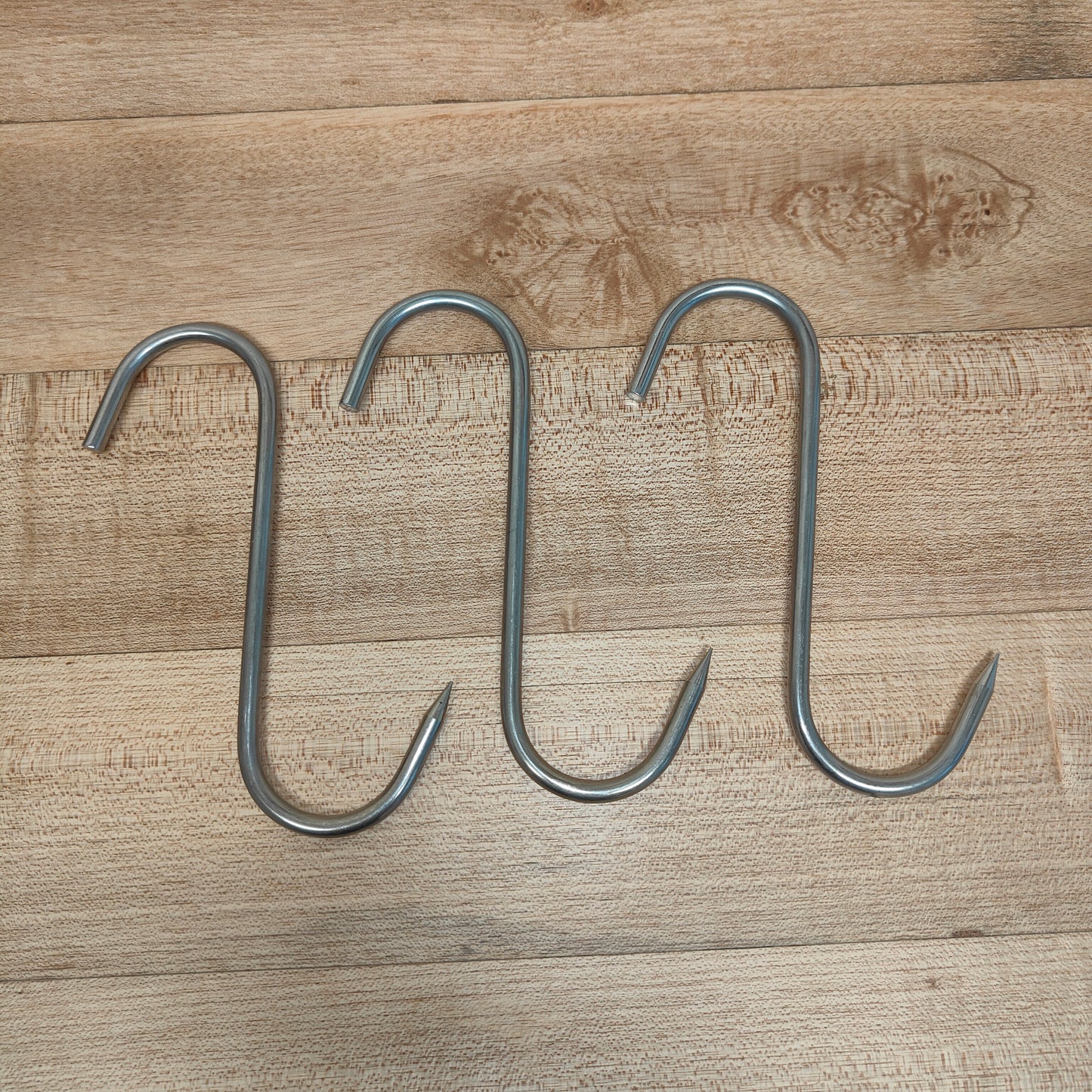 6mm Stainless Steel S Shaped Meat hook X3