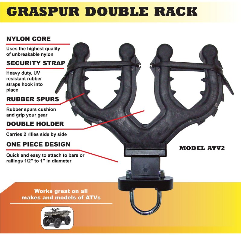 Graspur Double ATV Gun & Rifle Rack