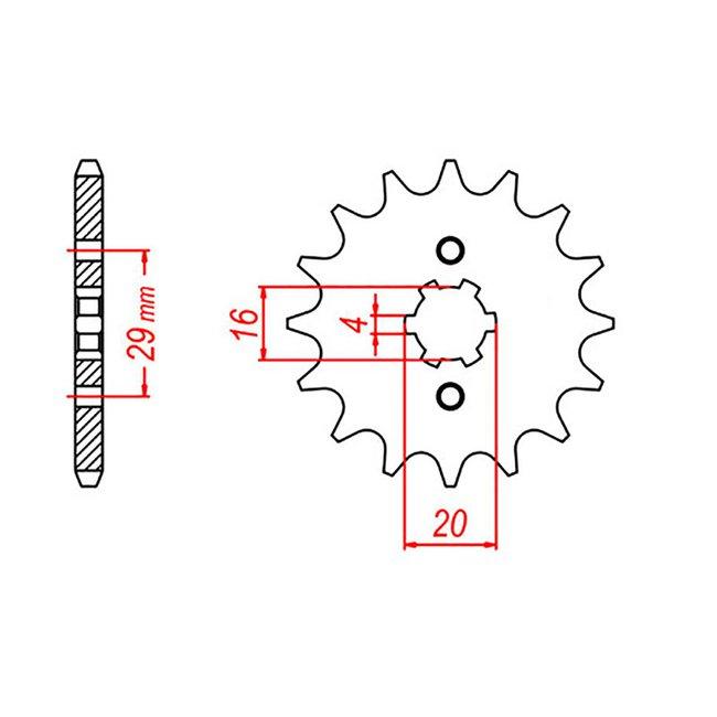 Front Sprocket Suzuki TF125