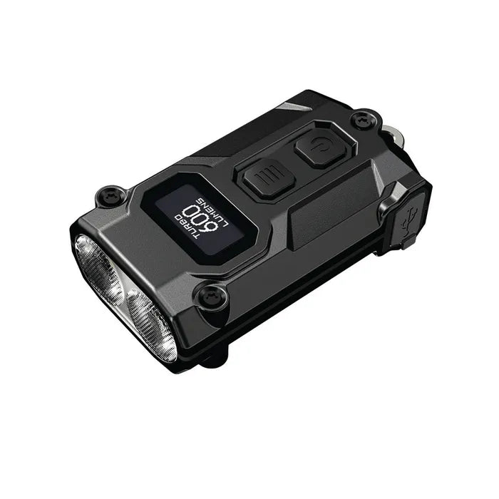 Nitecore 600 Lumen USB-C Rechargeable Keychain Torch Black