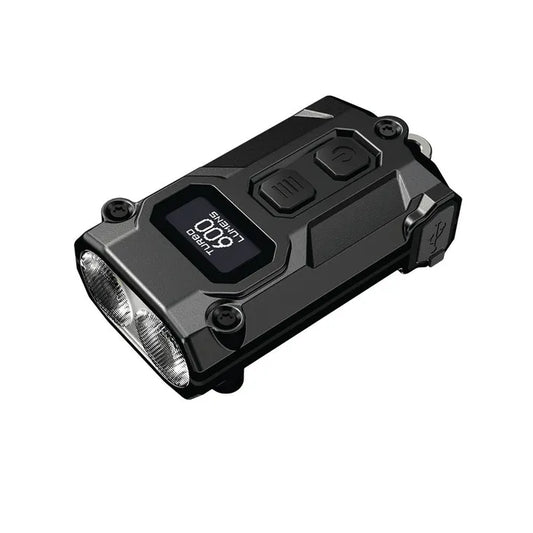 Nitecore 600 Lumen USB-C Rechargeable Keychain Torch Black