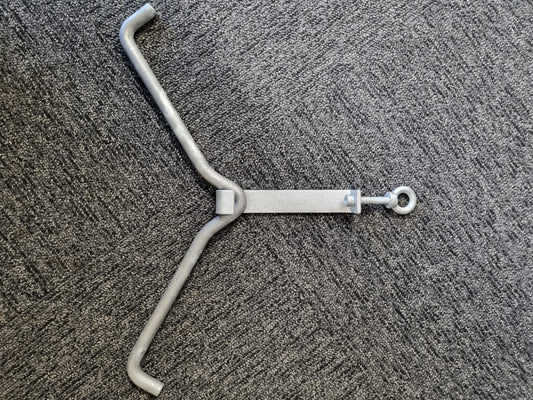 Galvanized Gambrel on Slider