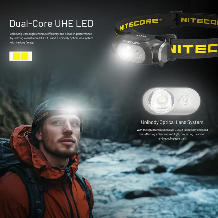 Nitecore HA11 (240 LUMEN) Ultra Lightweight Dual Beam AA Headlamp Torch