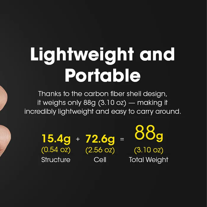 Nitecore LI-ION Rechargeable USB C Battery 6000MAH 3.6V