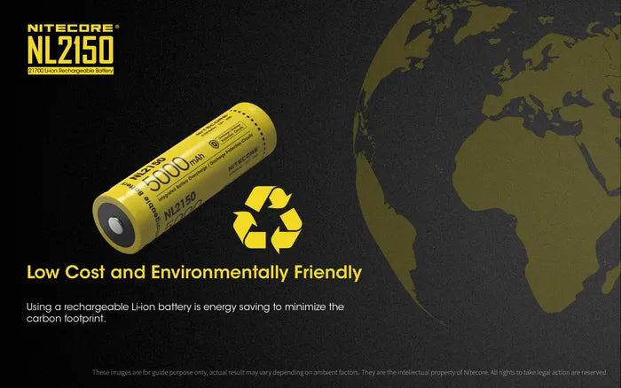 Nitecore 5000MAH Rechargeable 21700 LI-ION Battery