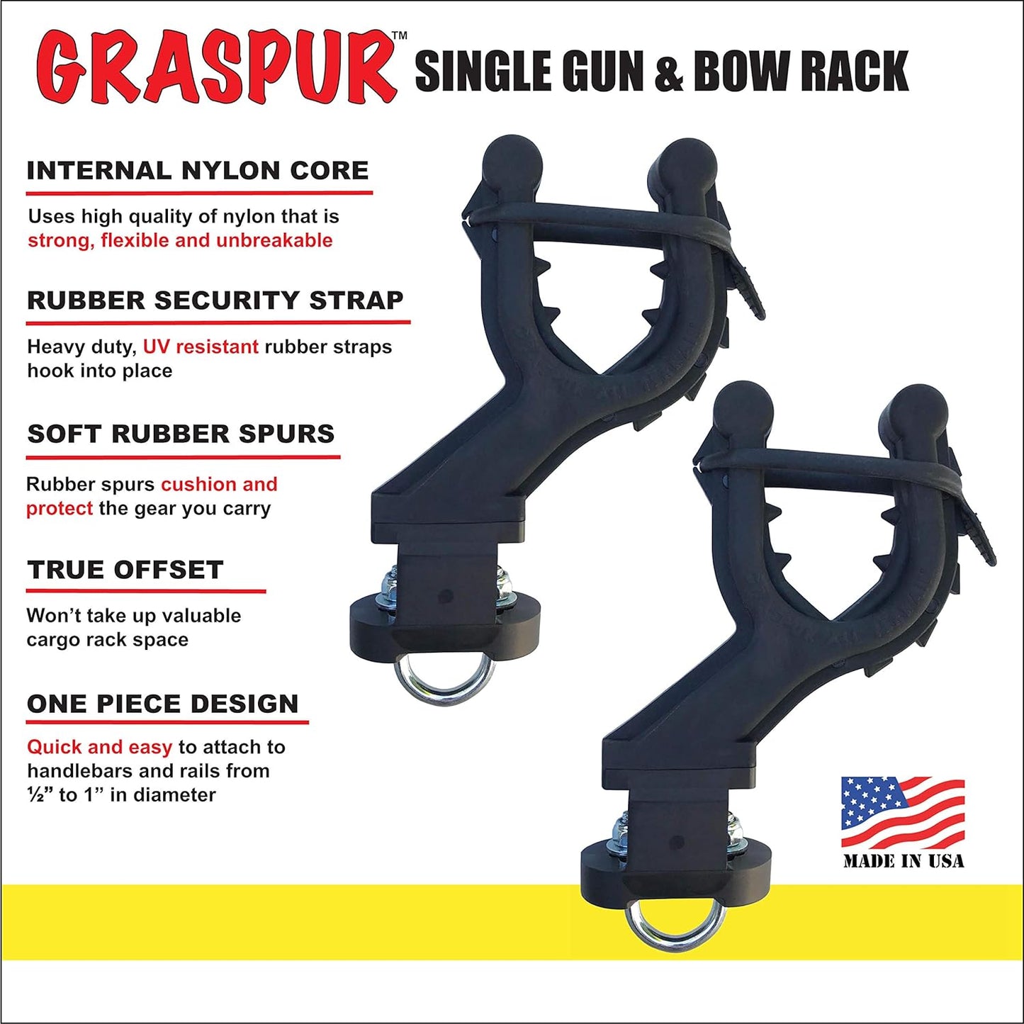 Graspur Single ATV Gun & Bow Rack
