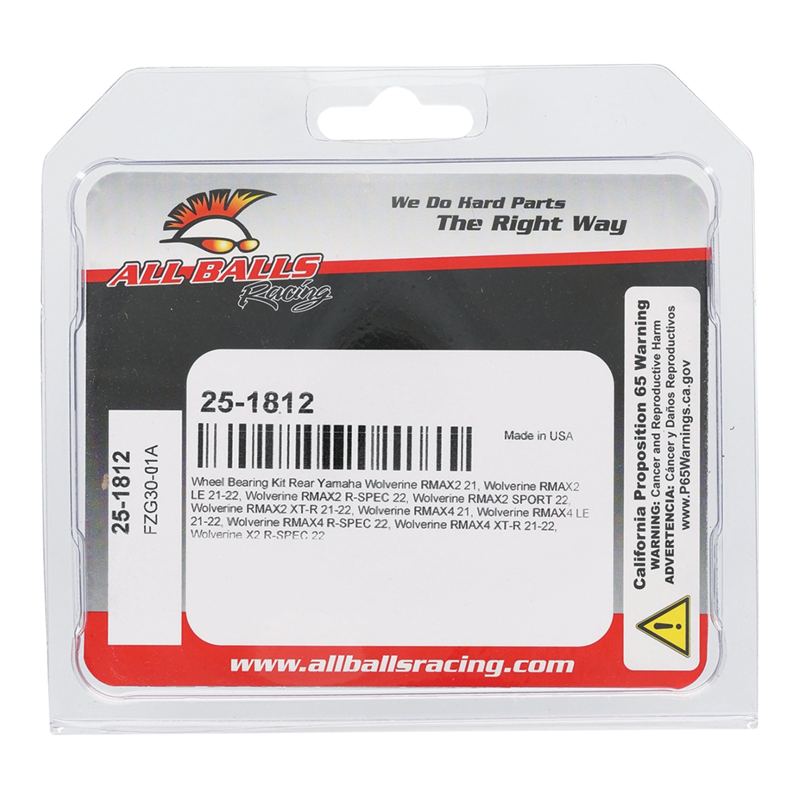 Wheel Bearing Kit Rear 25-1812
