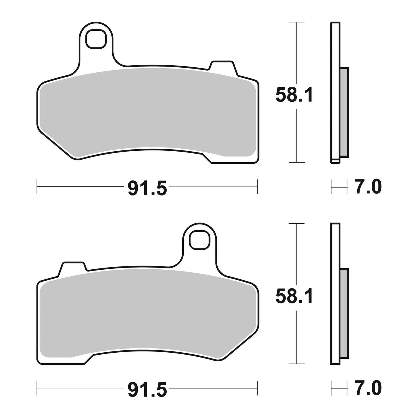 Brembo Prime Sinter Rear Brake Pads 07HD17SP
