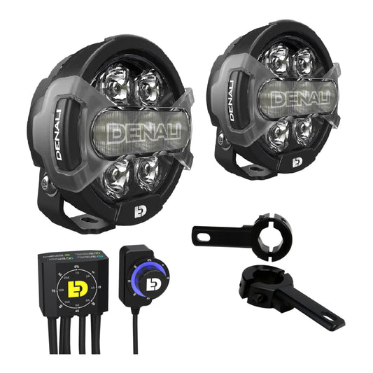 Denali D7 Lighting Bundle with Mounts - Kawasaki KLR 650 S '22+
