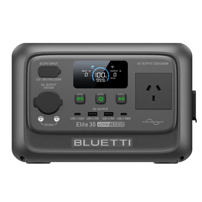 Bluetti Elite 30 V2 Portable Power Station (288W/600WH)