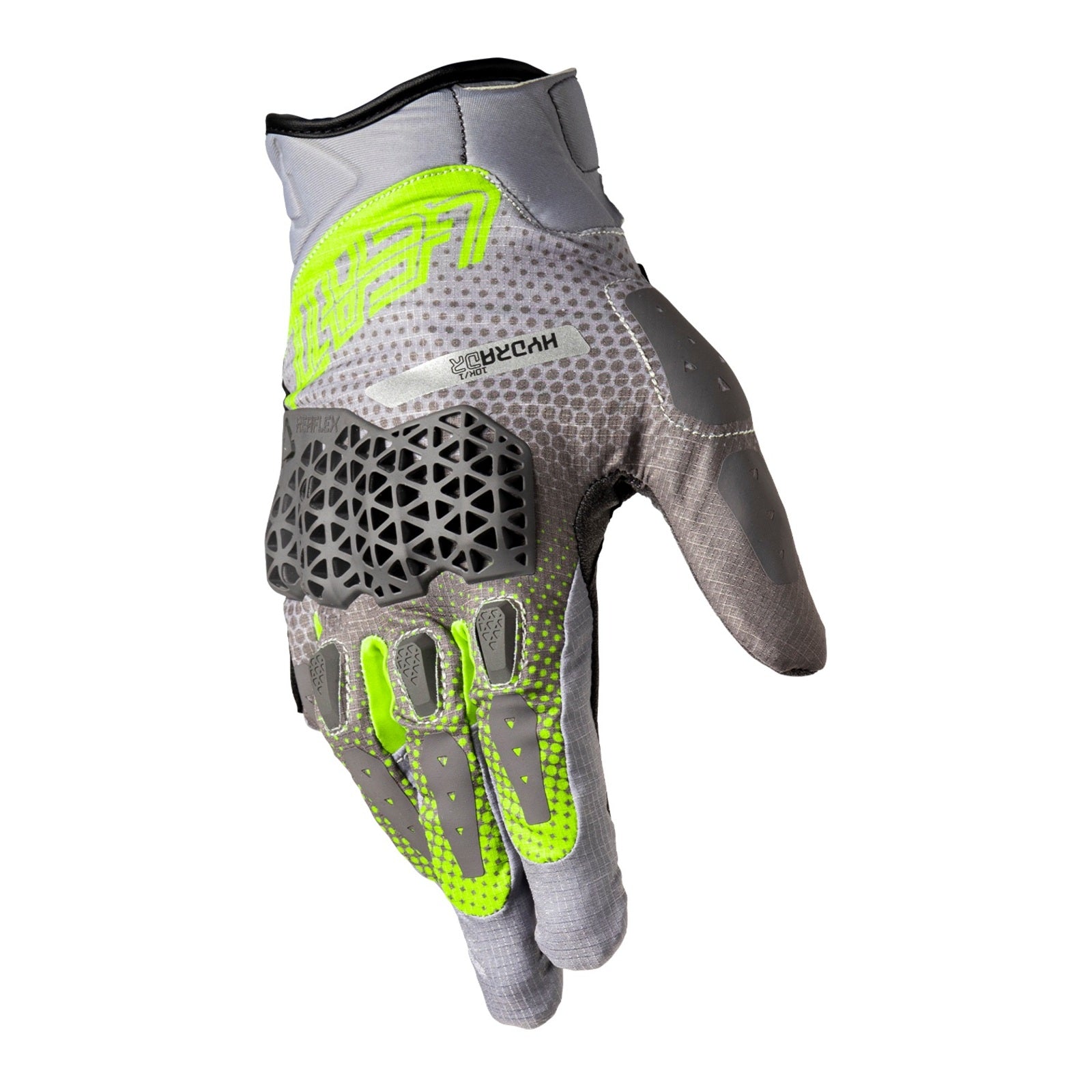 Leatt 5.5 ADV HydraDri Glove (Short) - Grey / Hi-Viz