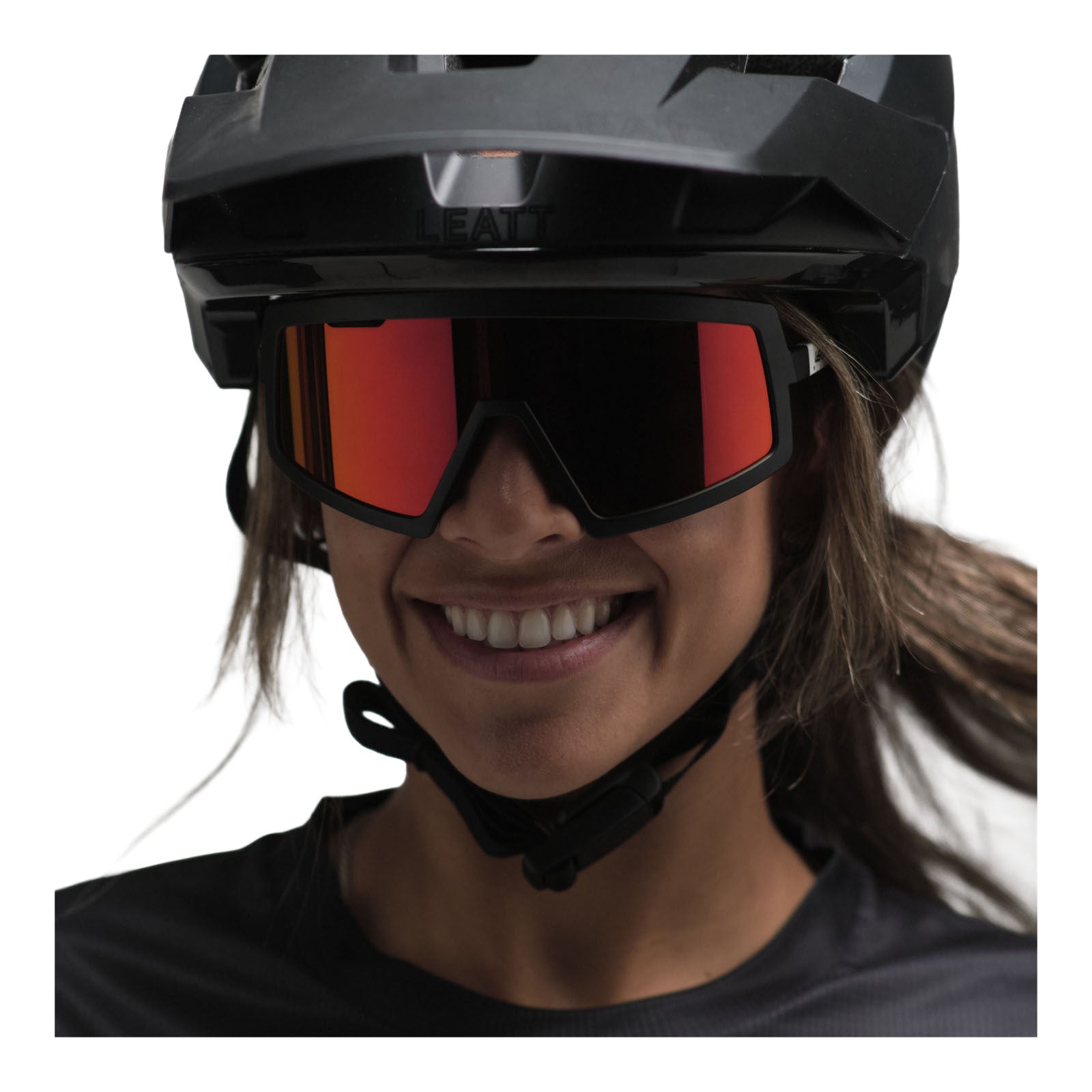 Leatt MadViz One Sunglasses - Black / White Iriz Red 15 VLT