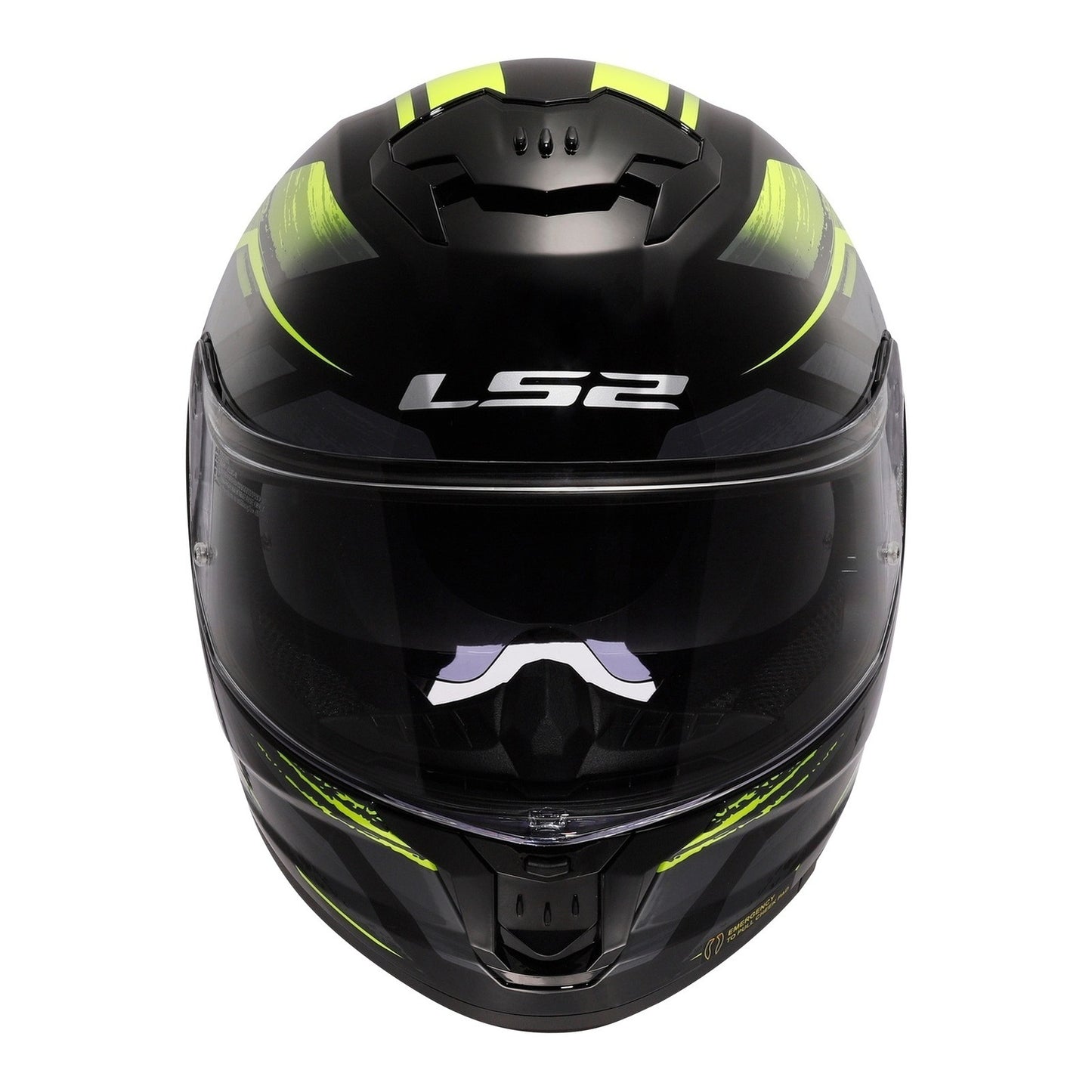 LS2 FF808 Stream II Fury - Black / Hi-Vis Yellow 06