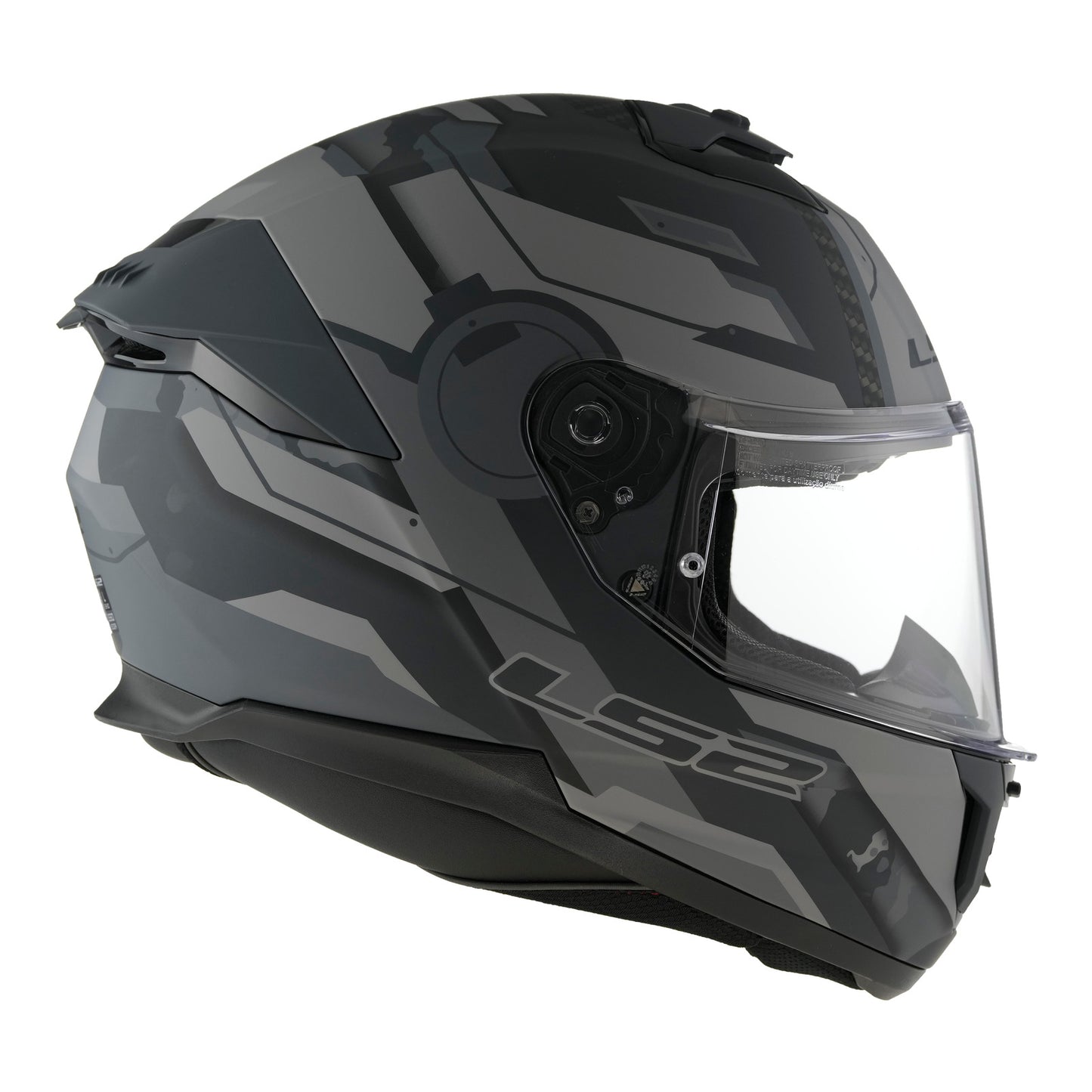 LS2 FF808 Stream II Shadow - Matte Titanium / Grey