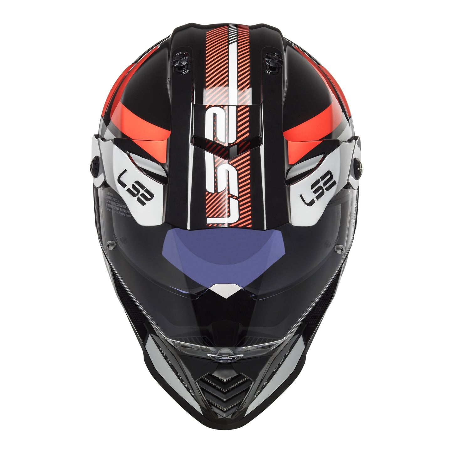 LS2 MX436 Pioneer Evo Adventurer Helmet - Black / White