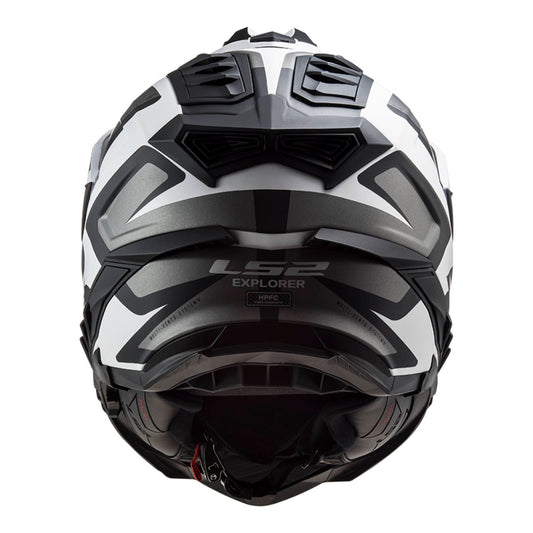 LS2 MX701 Explorer Alter Helmet - Matte Black / White (XS)