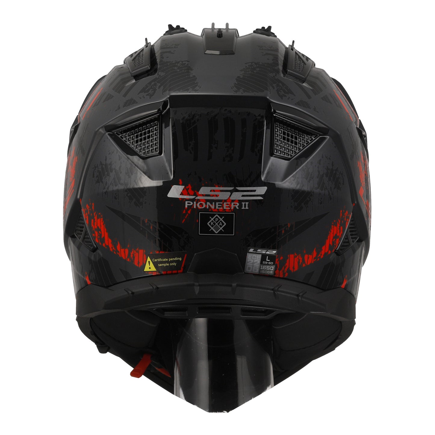 LS2 MX702 Pioneer II Crazy - Black / Grey / Red 06