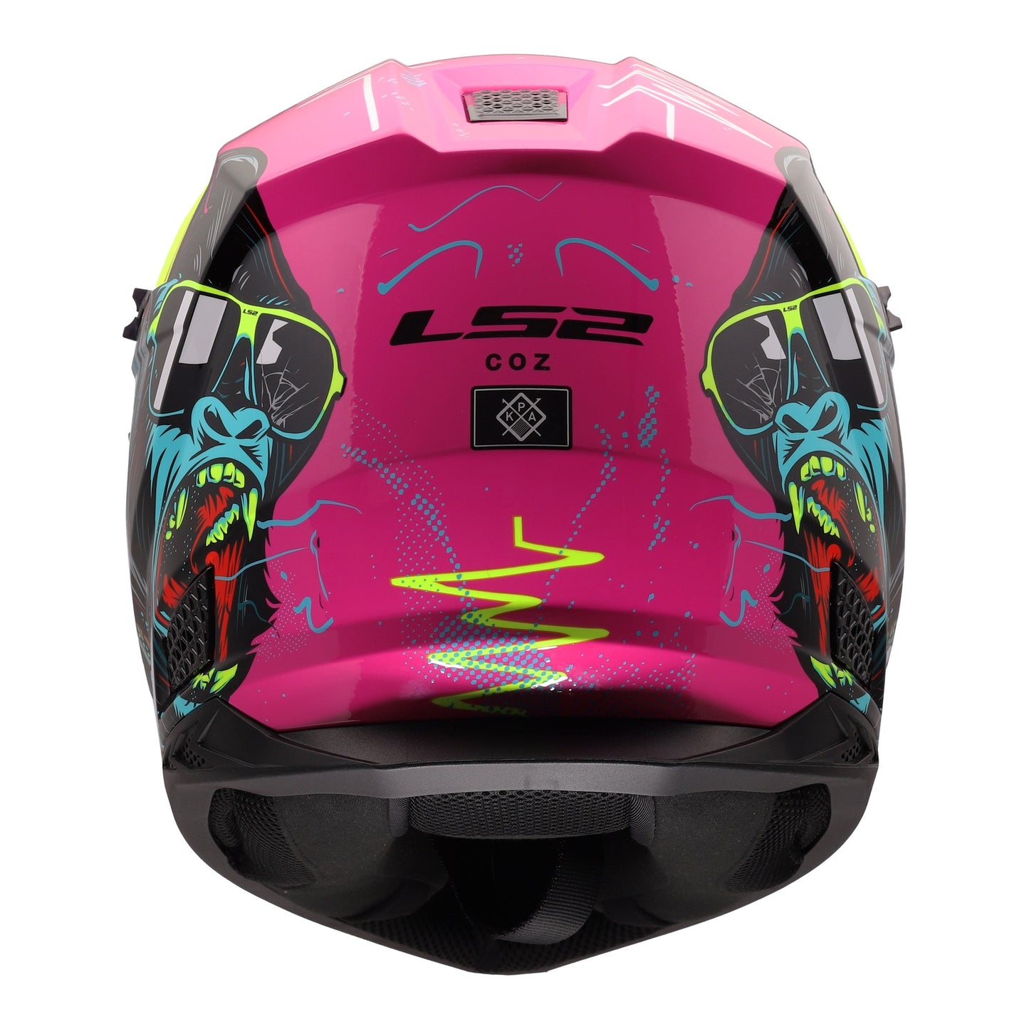 LS2 MX706J COZ Junior Gorilla Helmet - Gloss Purple 06
