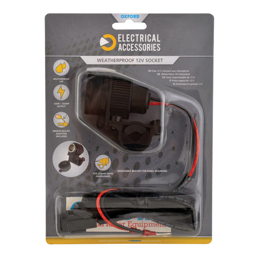 Oxford 12 Volt Standard Plug Socket 120w 10amp