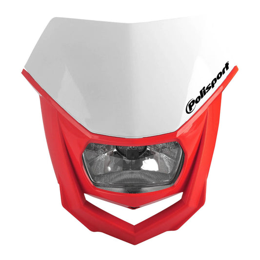 Polisport Halo Headlight White/Red