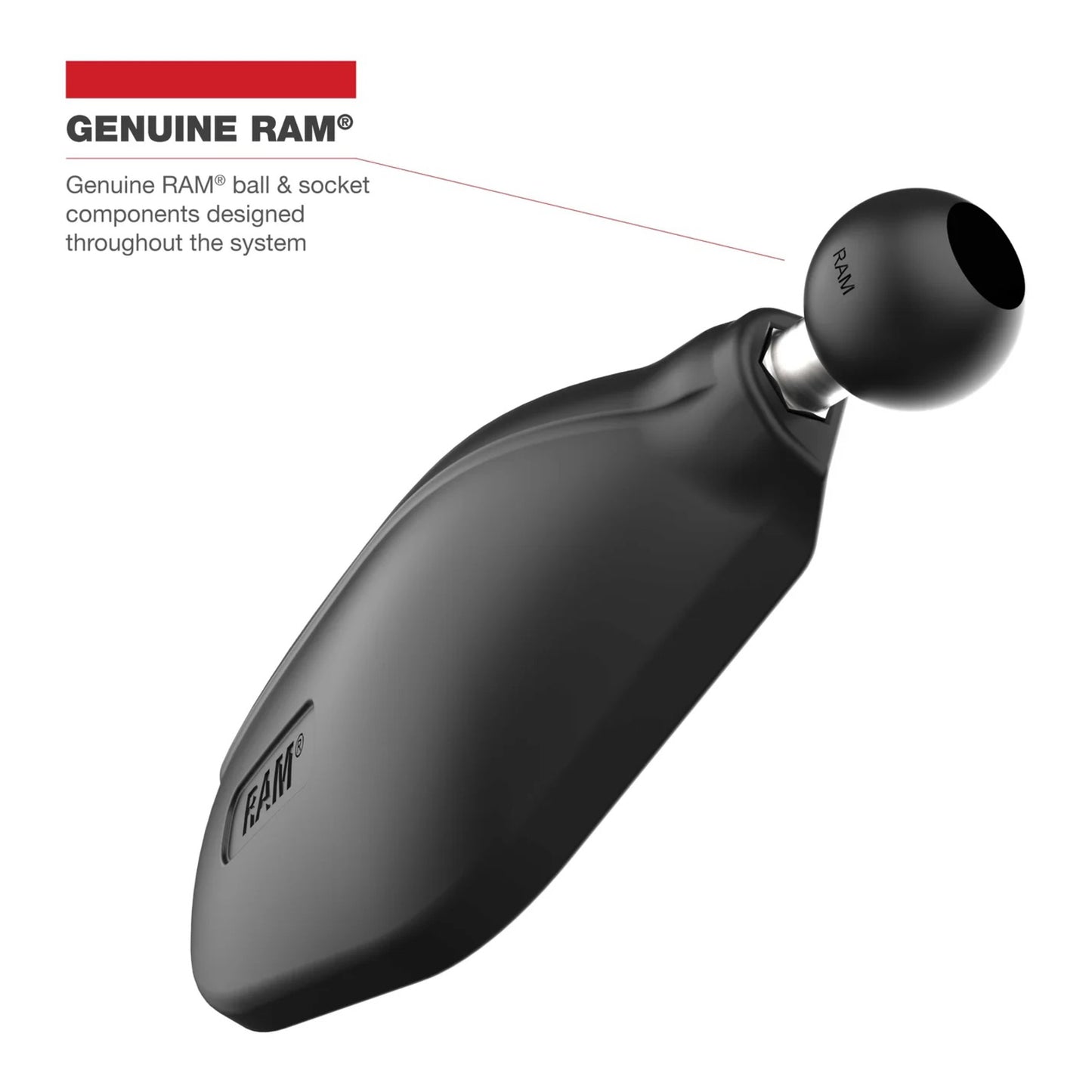 RAM L+R Tough-Mirror Kit with Standard Arms + M10 X 1.25 Bases