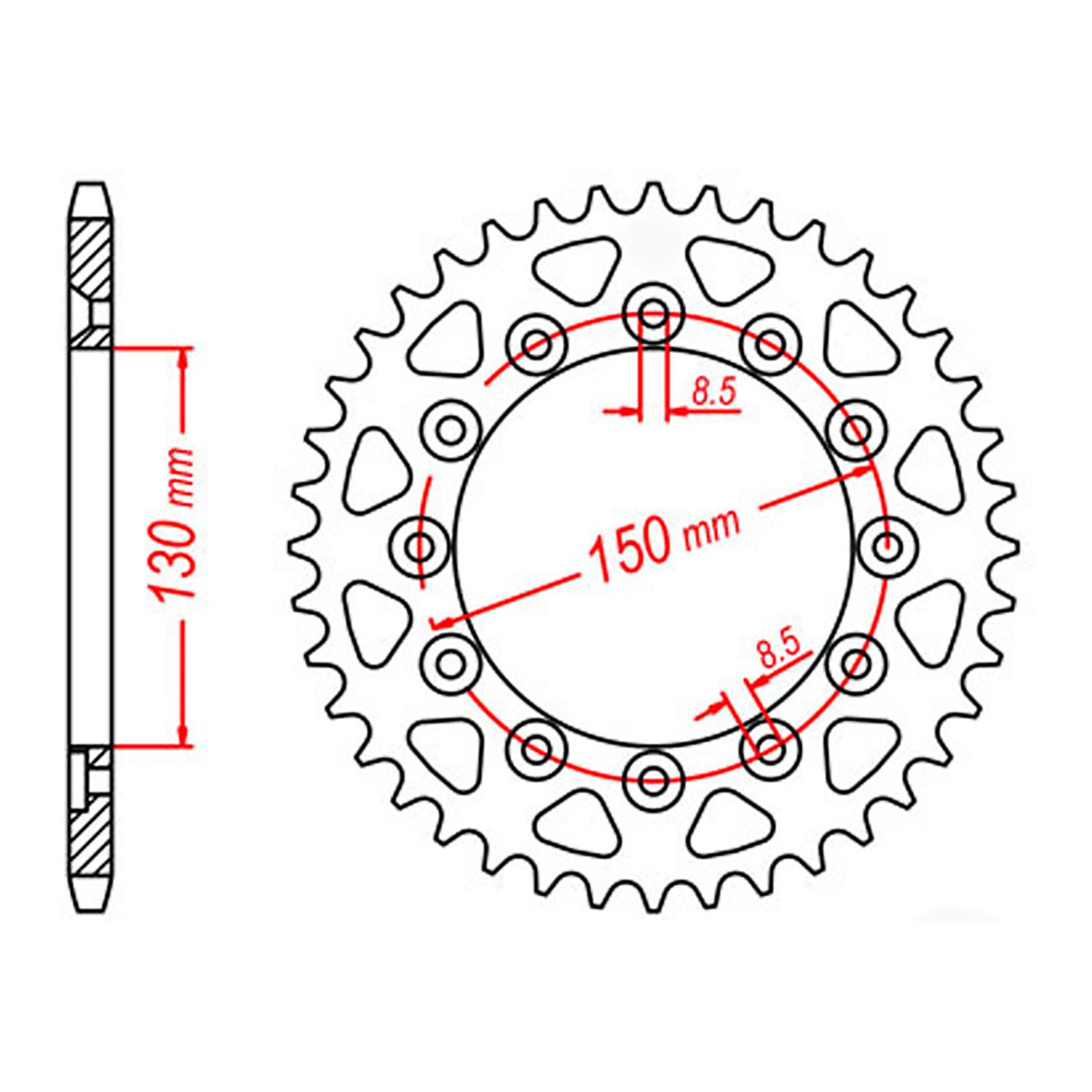 Sprocket Kit Honda XR200 (6 Stud) - 520SO 12/48