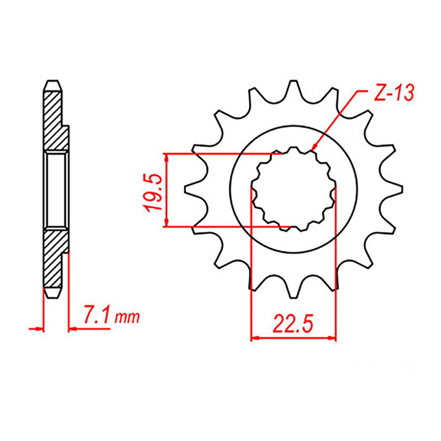 Sprocket Kit Suzuki DR250 '82-87 Farm (434) - 520H 12/48