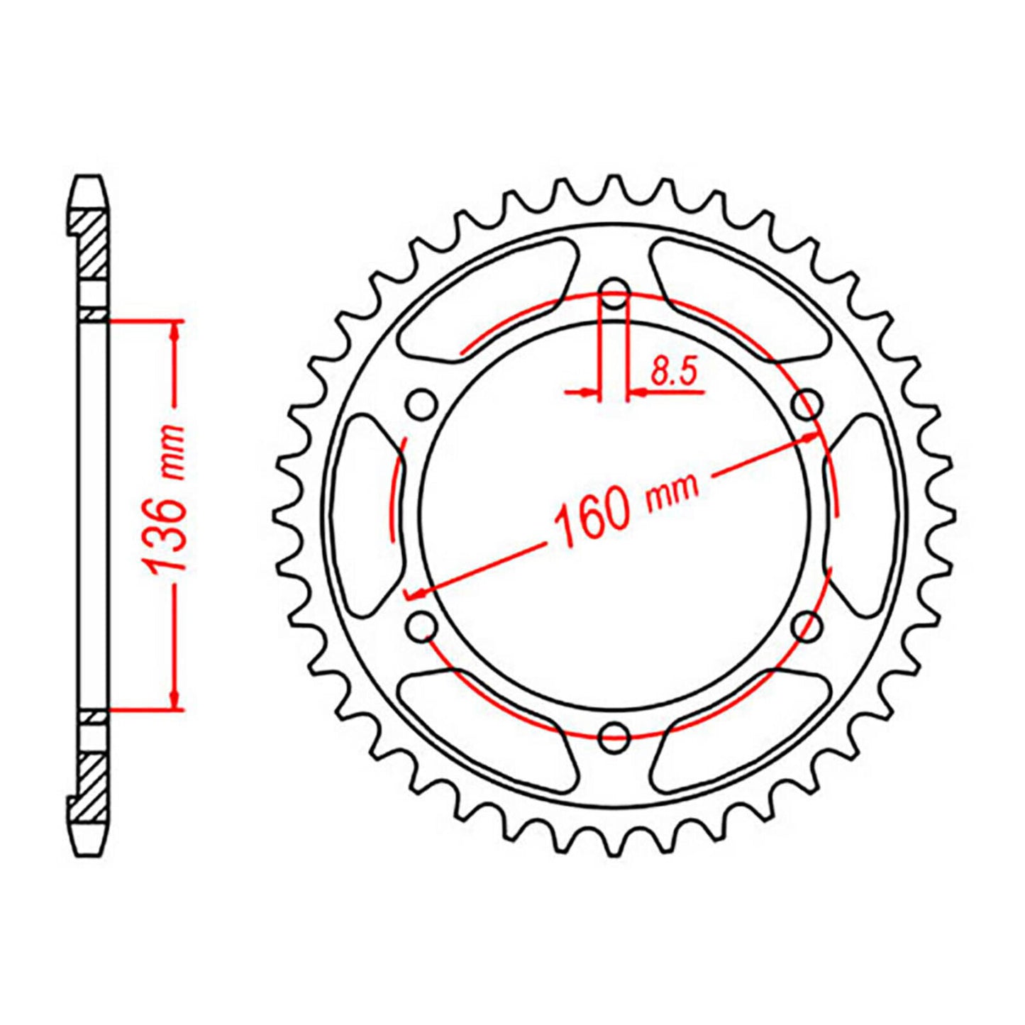 Sprocket Kit BMW F650 ST/GS - 520XRE 16/47