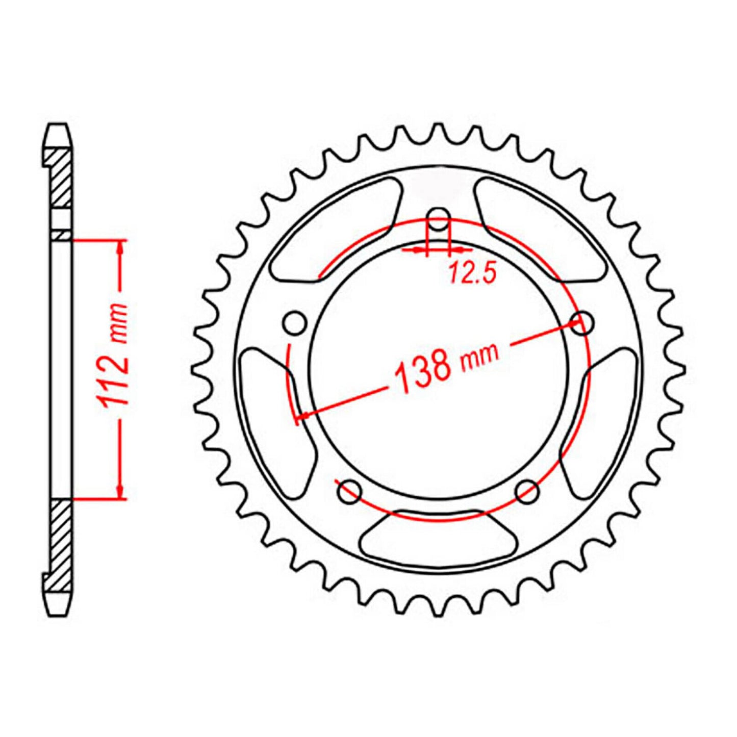 Sprocket Kit Honda CB600F Hornet '07-'09 - 525XRE 16/43