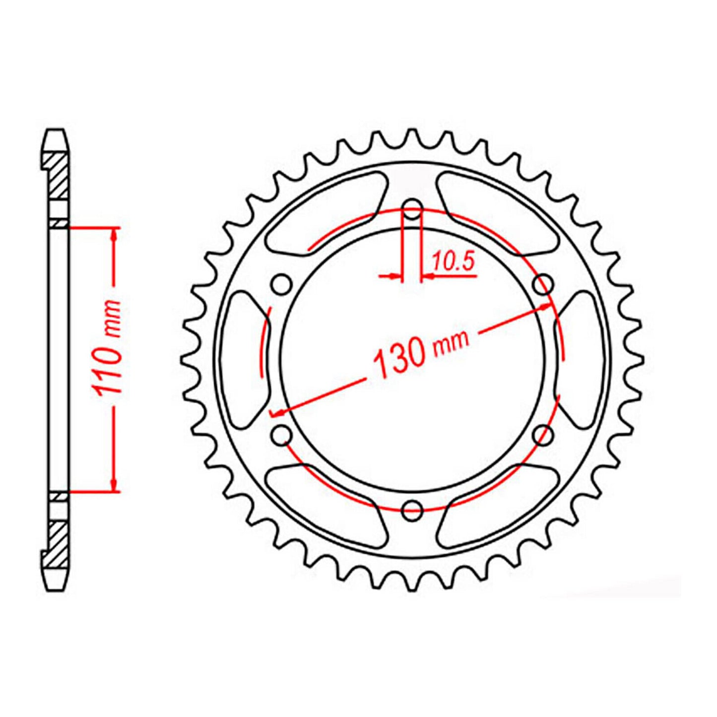 Sprocket Kit Yamaha FZ6/S Fazer '04-'09 - 530XRE 16/46