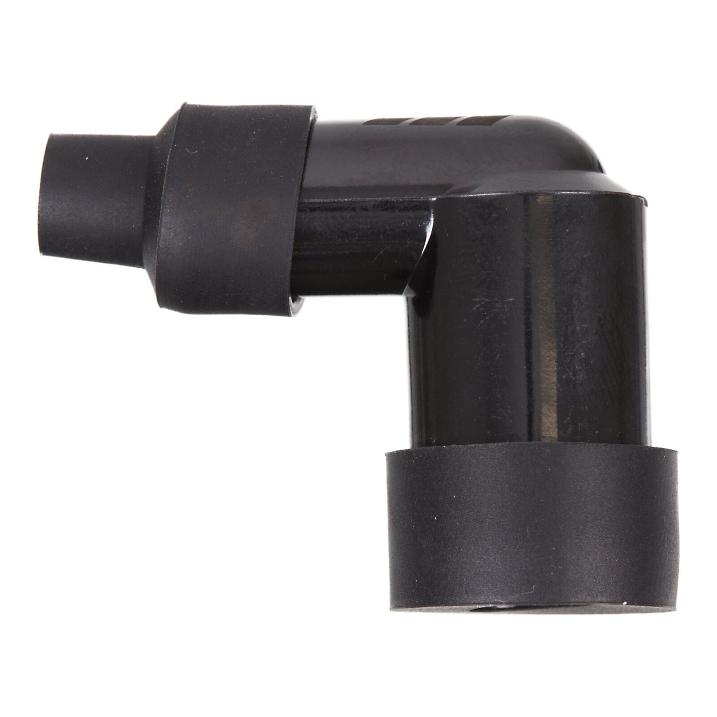 Whites Spark Plug Cap – Replaces LZFH – Right Angle – Black