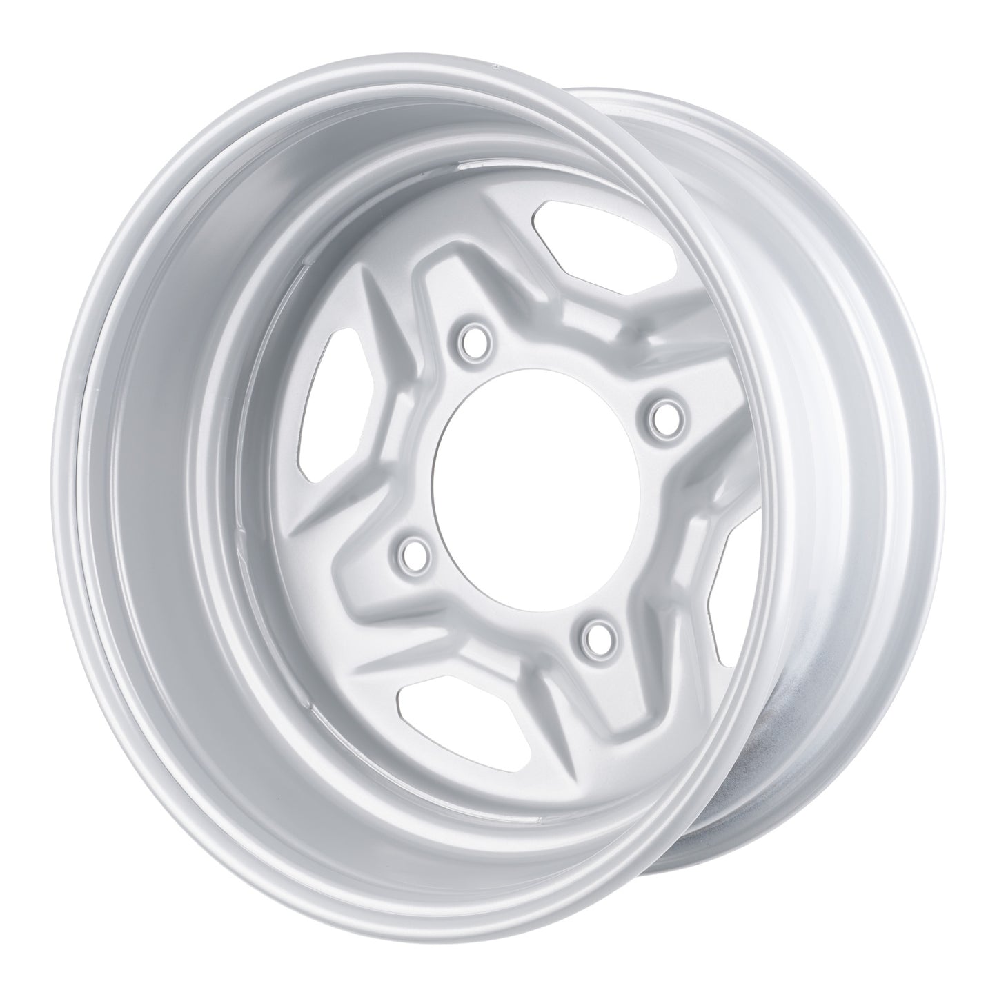 Whites ATV/UTV Steel Rim 14x6 Polaris Front 4/156 +40.2 - Silver