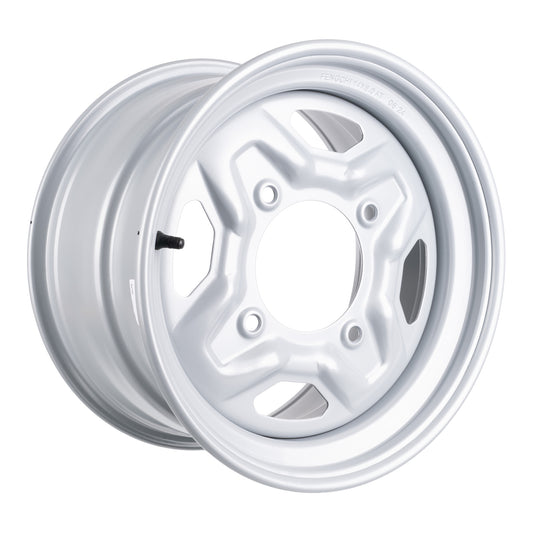 Whites ATV/UTV Steel Rim 14x8 Polaris Rear 4/156 +63.5 - Silver
