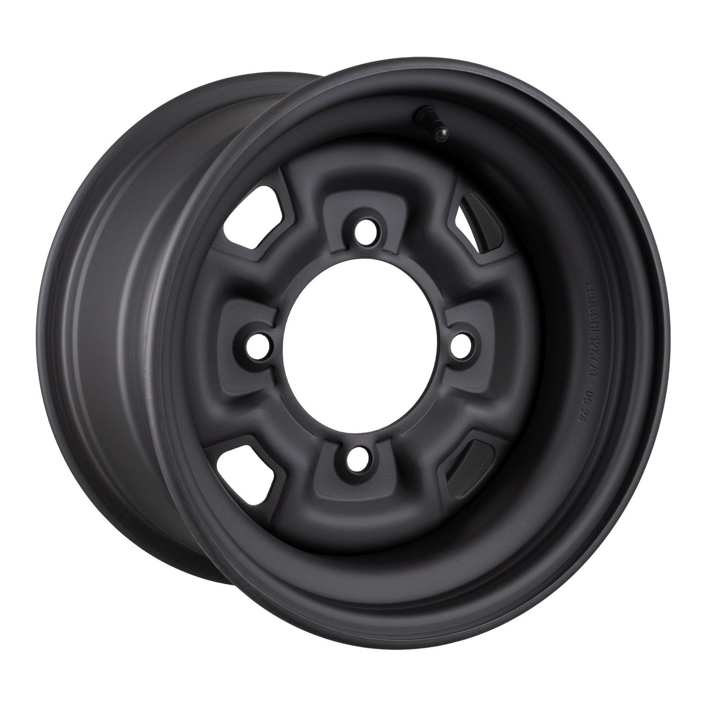 Whites ATV/UTV Steel Rim 12x7 Can-Am Front & Rear 4/137 +12.7 - Black