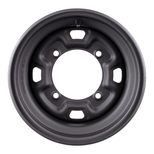 Whites ATV/UTV Steel Rim 12x7 Polaris Front & Rear 4/156 +12.7 - Black