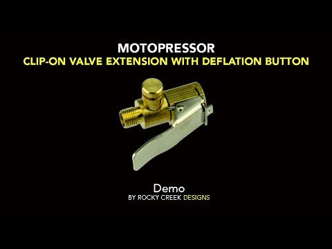 Rocky Creek Motopressor Clip-on Valve Extension with Deflation Button