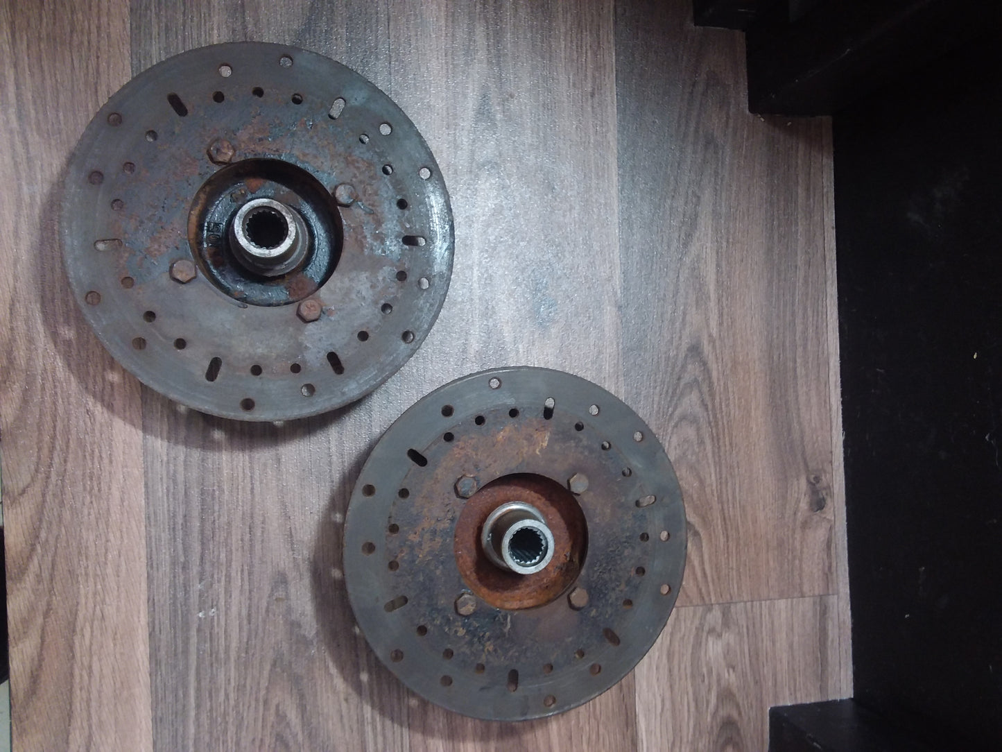 2001 Polaris Magnum 500 Front Brake Discs + Hub (Pair)