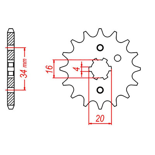 Front Sprocket OE Steel