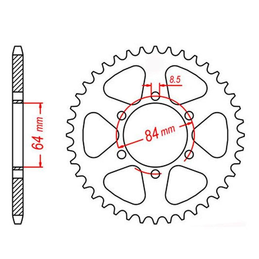 Rear Sprocket Suzuki TF125